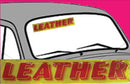 Vinyl 14 1/2" Slogans LEATHER red yellow