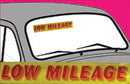 Vinyl 14 1/2" Slogans LOW MILEAGE red yellow