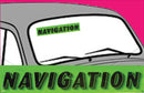 Vinyl 14 1/2" Slogans NAVIGATION chartreuce-green