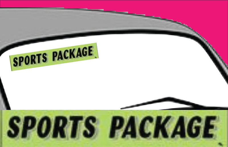Vinyl 14 1/2" Slogans SPORTS PACKAGE chartreuce-green