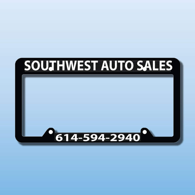 Standard Raised Letter License Plate Frames