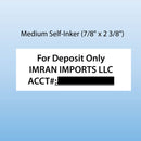 Self-Inking Rubber Stamps - Choice of Imprint Color/Size