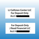 Self-Inking Rubber Stamps - Choice of Imprint Color/Size