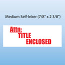 Self-Inking Rubber Stamps - Choice of Imprint Color/Size