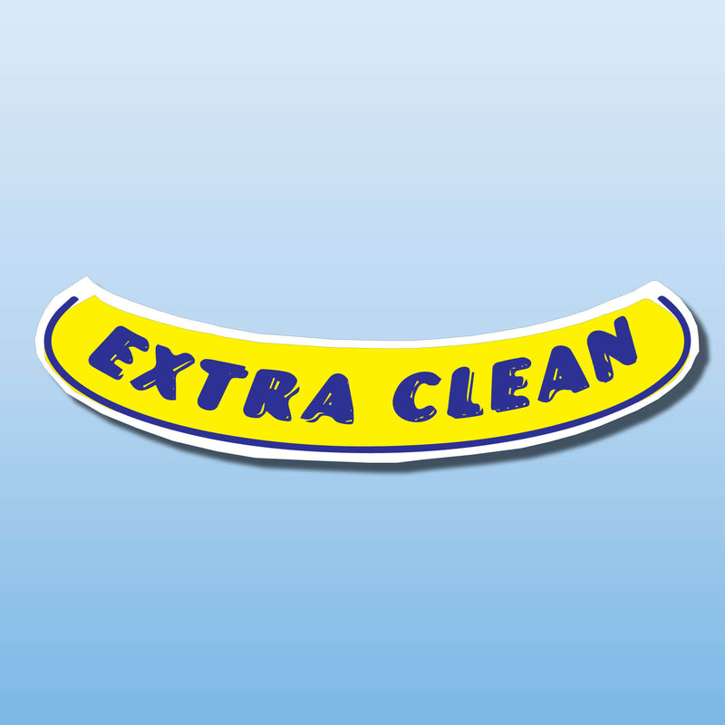 Signs Vinyl Arch Slogans EXTRA CLEAN (Smile)