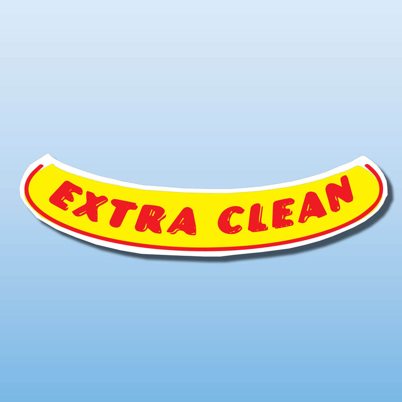 Signs Vinyl Arch Slogans EXTRA CLEAN (smile)