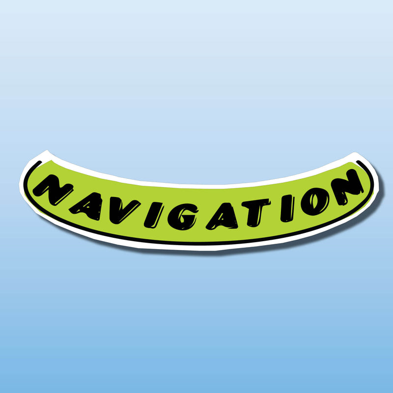 Signs Vinyl Arch Slogans NAVIGATION (Smile) Discontinued (SALE)