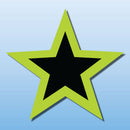 Vinyl STARS 12 per pack for Windshield Display