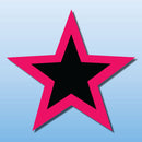 Vinyl STARS 12 per pack for Windshield Display