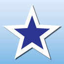Vinyl STARS 12 per pack for Windshield Display