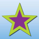 Vinyl STARS 12 per pack for Windshield Display