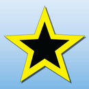 Vinyl STARS 12 per pack for Windshield Display