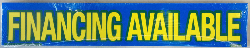 Vinyl 14 1/2" Slogans FINANCING AVAILABLE blue yellow