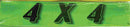 Vinyl 14 1/2" Slogans Four x Four chartreuce-green