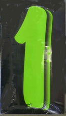Vinyl Numbers 7 1/2" tall chartreuce-green black