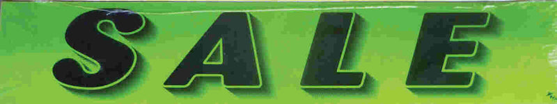 Vinyl 14 1/2" Slogans SALE chartreuce-green