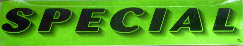 Vinyl 14 1/2" Slogans SPECIAL chartreuce-green